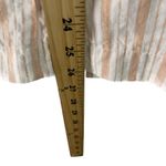 Elan  Women's Size Small 100% Linen Striped White Pink Flowy‎ Pants Photo 10