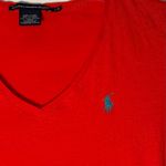 Ralph Lauren  Sport V-Neck Tee Orange Large Pima Cotton Photo 4