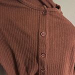 Missguided Button down brown bodysuit Photo 2