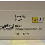 Blow fish blue Play washed Cozumel linen Slip on sneakers Photo 7