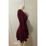 Kimchi Blue fits like medium burgundy red fit and flare dress open cut size tag Photo 2