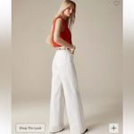 J.Crew  Petite Five‎ Pocket Wide Leg Jean in White Wash Size 32P Fisherman Photo 5