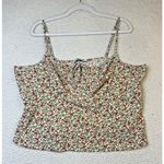 Abercrombie & Fitch  Tank Top Womens XL Floral Cowl‎ Neck Strappy Babydoll Y2K Photo 0