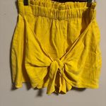 BCBGeneration  Tie-Front Shorts Yellow- Size XS Photo 3