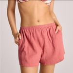 Vitamin A  Pink Button Down Shirt & shorts sz M Photo 2