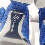 Stella McCartney  Women’s Blue Groove Glitter Zip Ankle Boots Size 10 Photo 8