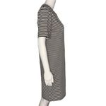 J. Crew Dress Women Large Black White Striped T Photo 1