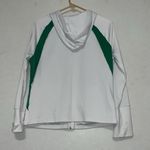 Danskin‎ Now large 12/14 has a reflective logo. Zips, hood, pockets. Stains Green Photo 5