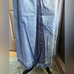 Lucky Brand Vintage 2001 distressed contrast button fly denim maxi skirt, size 8 Photo 3