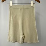 Amanda Uprichard Ariya Rib Knit Biker Short in Pale Yellow Size XS Photo 2