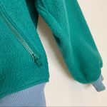 Columbia Vintage 1970s Sportswear Fleece Jacket Teal Lightweight Zip-Up Woman L Photo 5