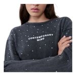 ZARA Washed Effect Sweatshirt Dress Size M Gray New 100% Cotton Photo 2