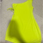 Au Darling Neon Green/Yellow Mini Dress Green Size L Photo 0