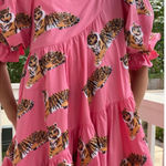 Queen of sparkles asymmetrical pink tiger dress Photo 1
