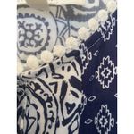 Sweet Wanderer  Size Small Boho Blue‎ And Cream Halter Top Photo 4