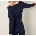 Victoria Secret Pink Everyday Lounge Off Shoulder boat neck sz XL Blue Photo 1