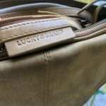 Lucky Brand Crossbody Leather Tan Flap Saddle EUC Photo 2