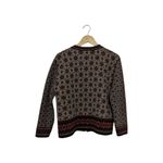Vintage Wool Fair Isle Nordic Sweater Jacket Long Sleeve Front Clasp FROST Brown Size undefined Photo 2