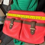 CHAPS Red and brown chaos crossbody. Great condition. Photo 6