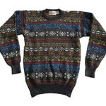 Vintage McGregor Knit Winter Holiday Christmas Ugly Sweater size Unisex M Blue Size M Photo 0