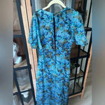 ASOS DESIGN maxi dress short sleeves angel midi tea floral dip dye print formal Photo 1