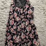 Xhilaration  Black Floral Lace Dress Size L Photo 0