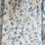 Bobeau Floral Bohemian Long Sleeve Ruched Women Medium Cottagecore fairy dress Photo 2