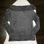 Dolan Left Coast Black Ribbed Off Shoulder Cowl Neck Sweater Size L Photo 6
