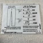 NYDJ Flared Pants Womens Size 4 Blue Relaxed Lift Tuck Slimming Short Casual Photo 2