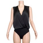 FAVORITE DAUGHTER Sleeveless Date Bodysuit, Black, Large Black Photo 6