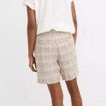 Madewell Linen Clean Shorts in Plaid Photo 1