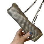 Sondra Roberts Leather Metallic Convertible Crossbody Purse Bag Photo 7