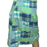 Lord & Taylor Vintage Women’s Size S Green Cotton Plaid Madras Midi Skirt Photo 2
