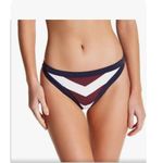 Ted Baker Rowing Striped Navy/Burgandy/White Swim Bikini Bottom Photo 0