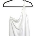 Tyche  Flowy Blouse One Shoulder Pullover Top Sleeveless Tunic Shirt White L NWOT Photo 3