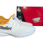 FOCO Pittsburg Steelers Women' Shoe Size 9 #B1420 White Photo 0