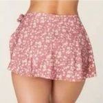 ANDIE ‎ Swim Sarong Bottom Side Tie Skirt Coverup Ditsy Floral Rose Pink Size S Photo 2