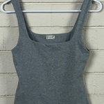 Free People  Intimately Gray Square Neck Tank size S Photo 0