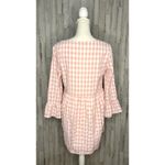 Urban Outfitters ‎ Women's Pink Gingham Mini Dress Size Medium Long Sleeve Photo 3