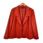 Women's Lafayette 148 Size 20 Blazer Jacket Loro Piana Wool Burnt Orange Photo 0