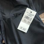 Aerie NWT  Wide Rib Cut Out Ring One Piece Swimsuit True Black Beach Surf Photo 5