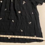 Knox Rose Women’s  Embroidered Black Top blouse gauzy size medium oversized Photo 5