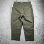 Gap  Pants Straight Up Khaki Olive Green Womens Size 10‎ Cropped Casual Trousers Photo 2