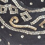 Calypso St. Barth Women’s Size S Black Silver Sequin Cotton Sleeveless Tank Dress Photo 4