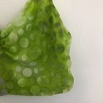 Urban Outfitters RENEWAL OUTFITTERS Remnants Mesh Polka Dot Crop Top Lime Green Tank Medium Photo 7