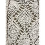 I Some I Women's Crochet Knit Open Front Cardigan Long Sleeve Beige Small Tan Photo 3