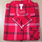 New Women’s 2Pc Wondershop Red Plaid Sleepwear Pajamas Cotton Flannel Size 3X Photo 3
