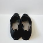 Worthington Keats black pleated faux leather ballet flats size 8 Photo 6