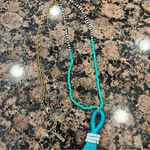 BaubleBar Sugar fix by Bauble Bar Turquoise Tassel Necklace Photo 4