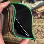 Kate Spade Authentic cross grain leather shimmery multicoloured trim Card Holder Photo 2